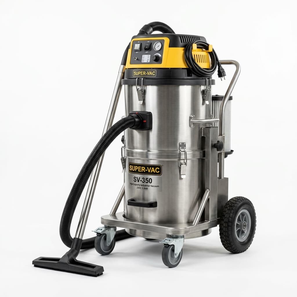 Heavy Duty Industrial Wet & Dry Vacuum Cleaner 60 Liters (Dual Motor 2000W / Stainless Tank)
