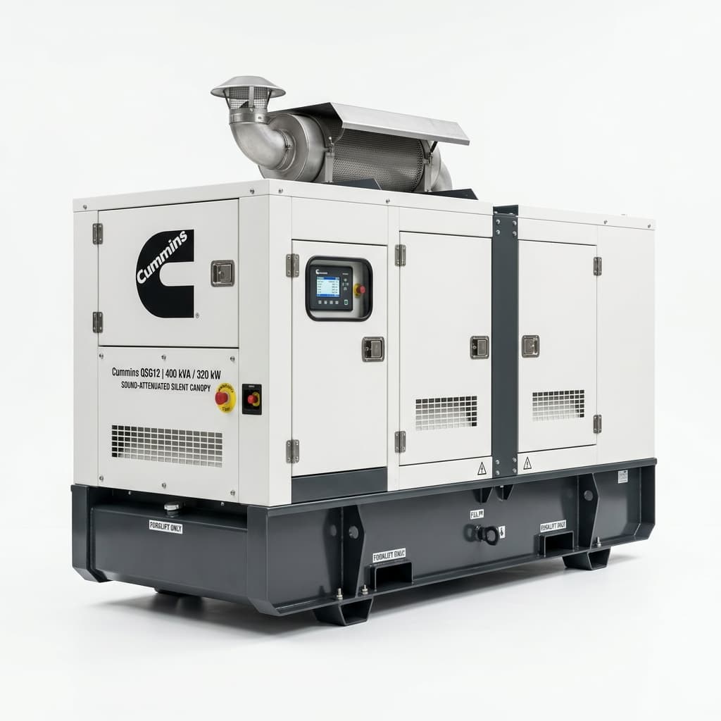 Cummins QSG12-G1 400 kVA / 320 kW Industrial Silent Diesel Generator Set