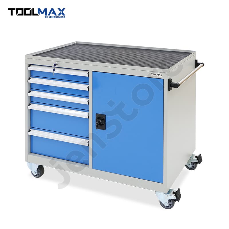 TOOLMAX 7-Drawer Heavy Duty Roller Tool Cabinet (Blue - Ball Bearing Slides)
