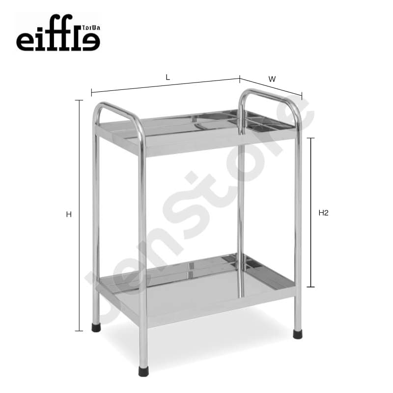 Stainless Steel 304 Solid 5-Tier Heavy Shelving Rack (W1500 x D500 x H1800 mm)