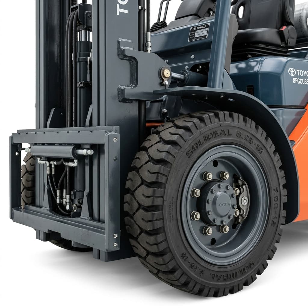 Industrial Non-Marking White Solid Forklift Tire 6.50-10 (Cleanroom & Food Grade)