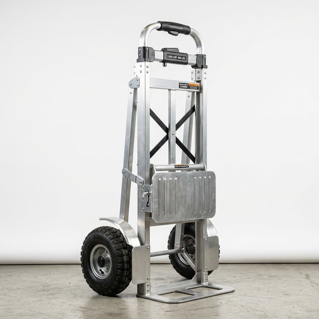 Foldable Aluminum 2-Wheel Hand Truck 150 kg (Telescopic Handle)