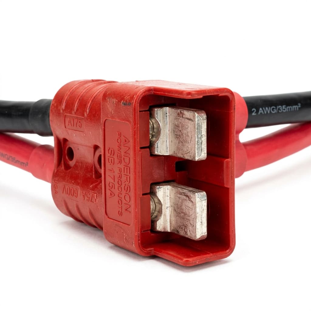 Anderson SB350 High Current 350A 600V Battery Quick Disconnect Plug (Red/Grey Pair)