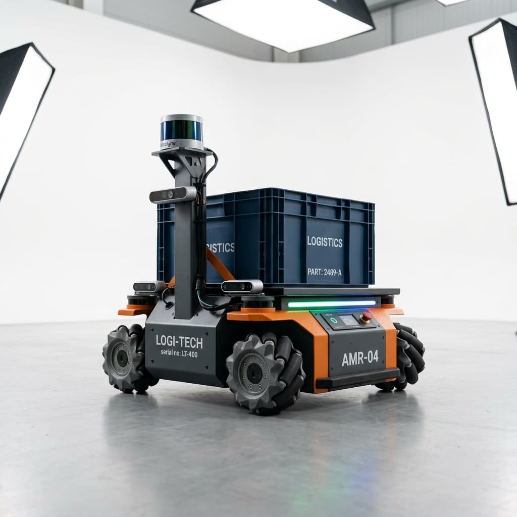 Autonomous Mobile Robot (AMR) 500 kg with QR/SLAM Navigation