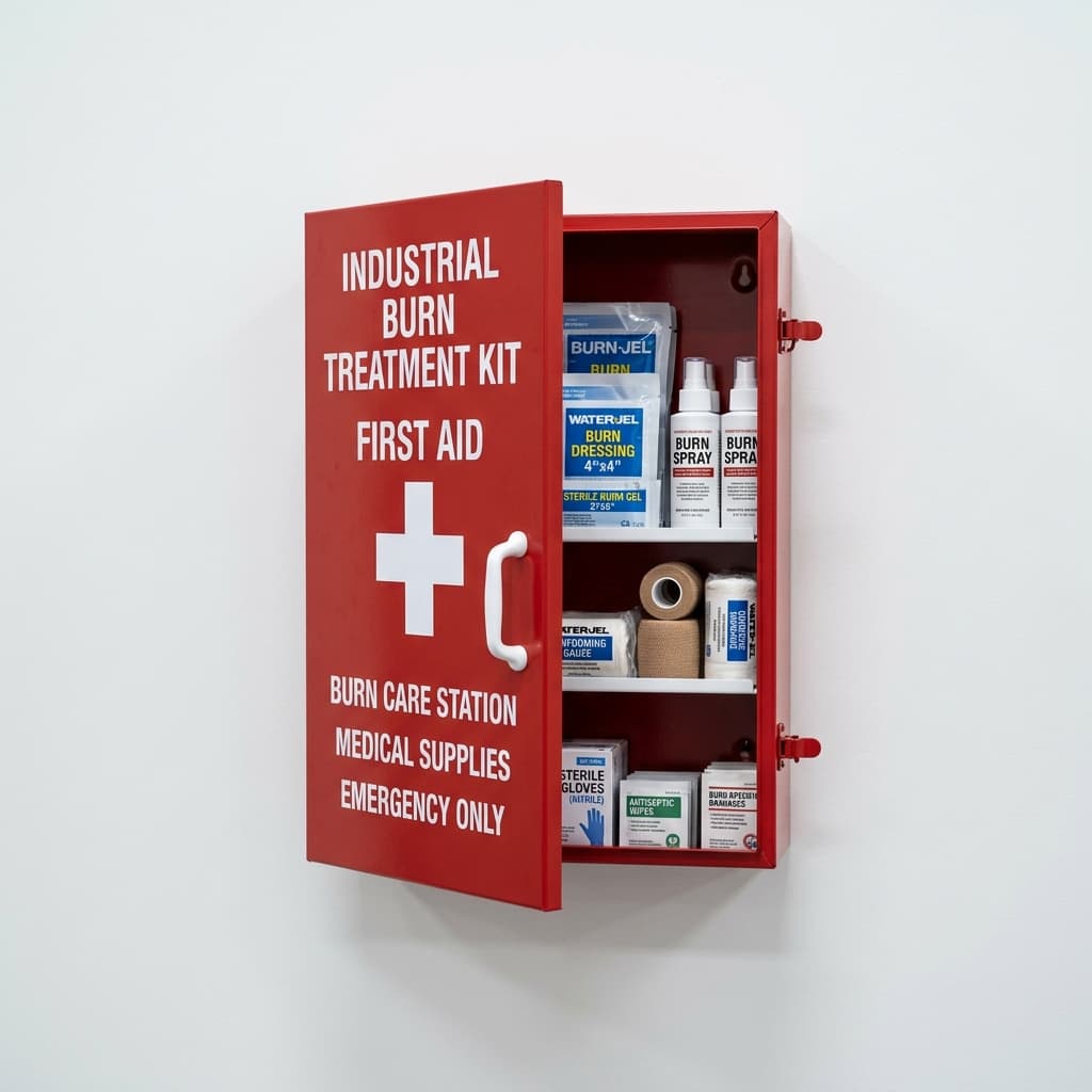 Workplace Thermal & Chemical Burn Treatment Care Kit (Burn Jel & Dressings)