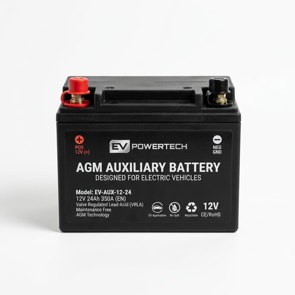 Electric Vehicle 12V Auxiliary AGM Deep Cycle Battery 45Ah