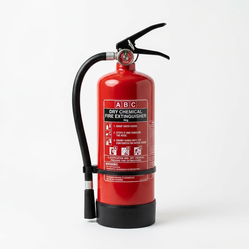 ABC Dry Chemical Powder Fire Extinguisher 10 lbs / 4.5 kg (with Pressure Gauge & Wall Bracket)