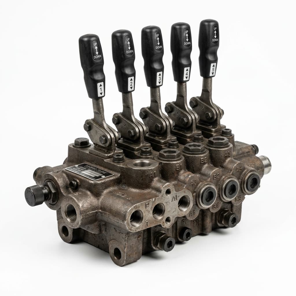 Multi-Spool Hydraulic Directional Control Valve with Pressure Relief (3-Spool)