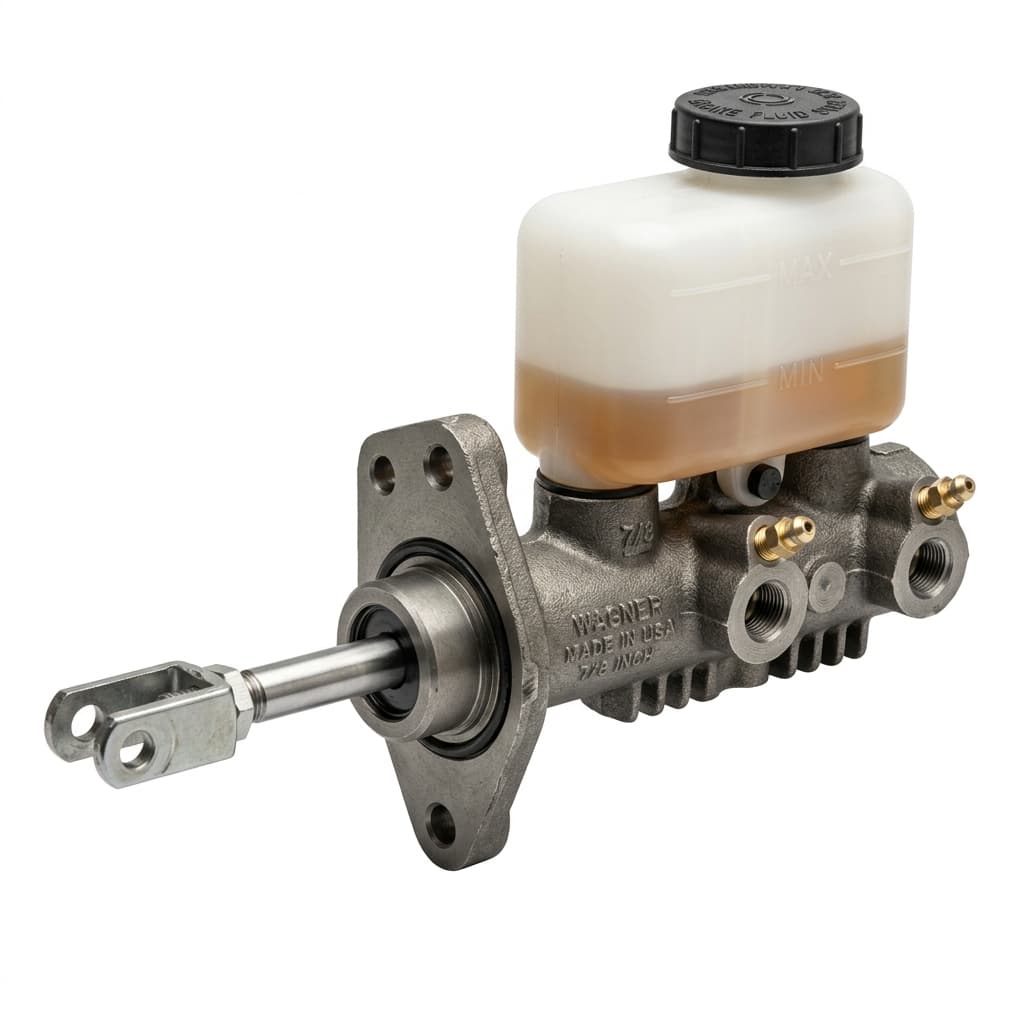 Hydraulic Brake Master Cylinder with Integrated Fluid Reservoir