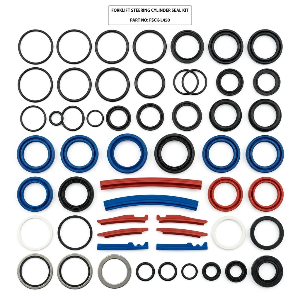 Power Steering Hydraulic Cylinder Rebuild Seal Kit