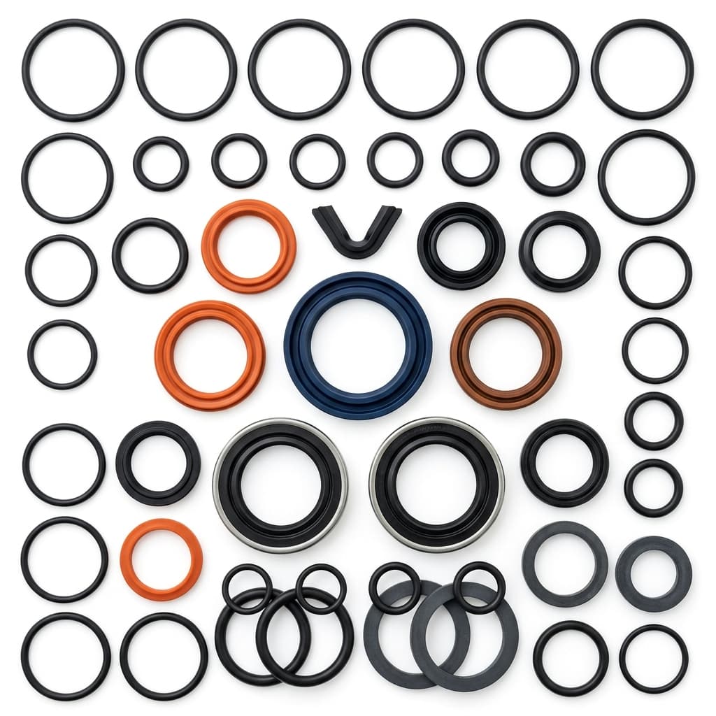 Hydraulic Mast Tilt Cylinder Rebuild Oil Seal Kit (Pair for 2 Cylinders)