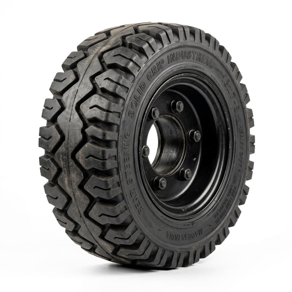 Industrial Solid Rubber Forklift Rear Steering Tire 6.50-10