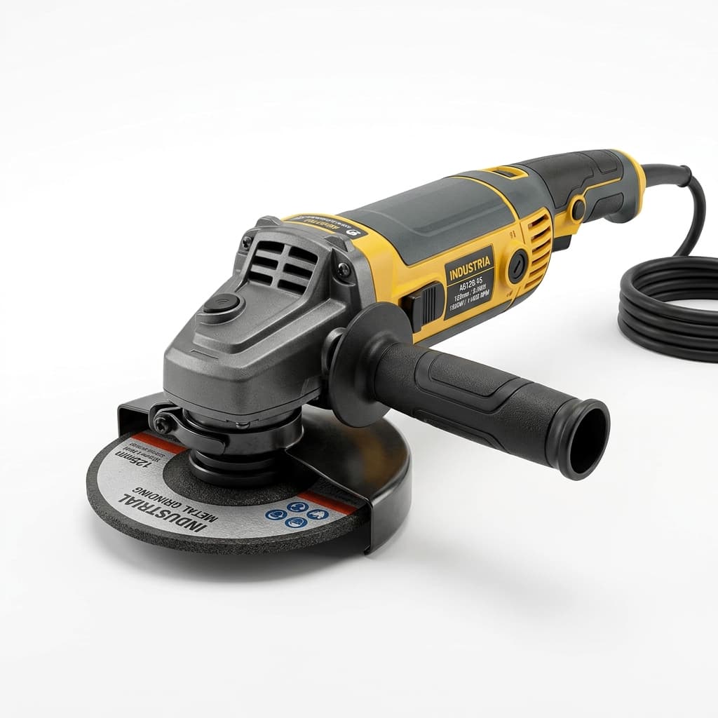 Heavy-Duty Angle Grinder 125 mm (5") 1400W with Anti-Vibration Handle