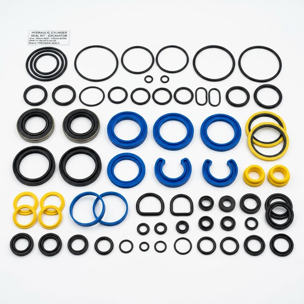Excavator Boom & Arm Heavy Hydraulic Cylinder Oil Seal Repair Kit