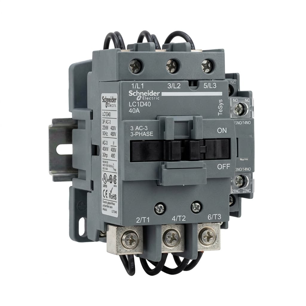 3-Phase AC Magnetic Motor Contactor 32A (220V/380V Coil with Overload Relay)