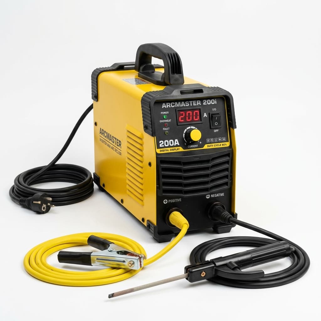 Inverter MMA/ARC Welder 200A (IGBT Technology, Digital Display, Portable 5.5 kg)