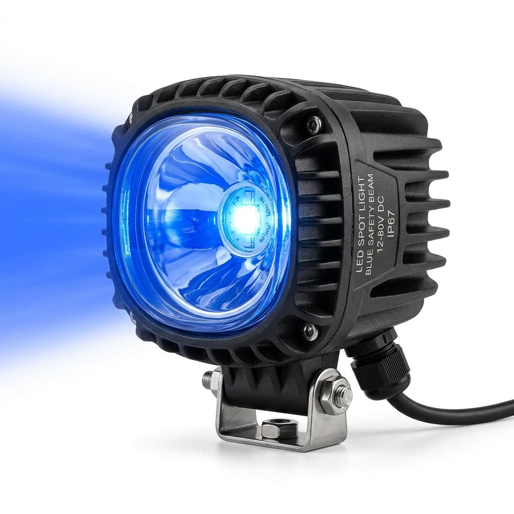 Forklift Safety Blue Spotlight LED Pedestrian Warning Lamp (10 - 80V DC)