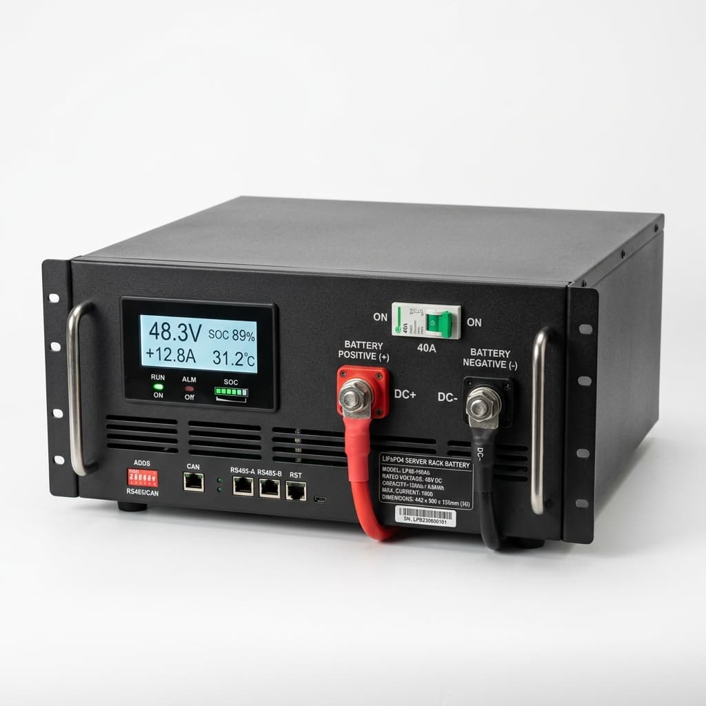 Deep Cycle LiFePO4 Lithium Battery Pack 48V 100Ah with Smart BMS