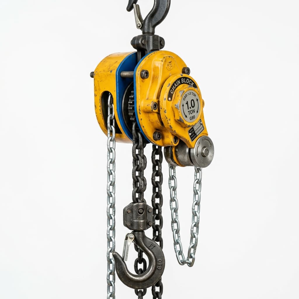 Manual Chain Block Hoist 1.0 Ton (G80 Alloy Steel Chain, 3m Lift)