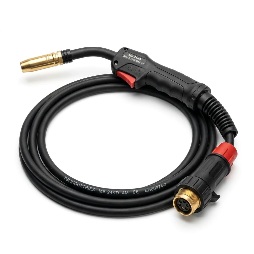 Heavy Duty MIG 24KD Welding Torch 4m (Euro Connector Standard)