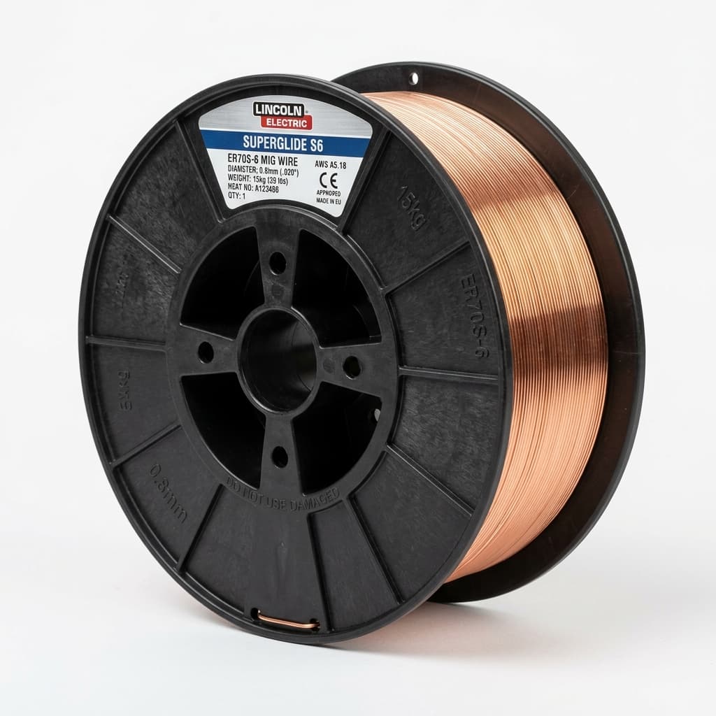ER70S-6 Gas Shielded MIG Welding Wire Spool (Dia 0.8mm / 15 kg)