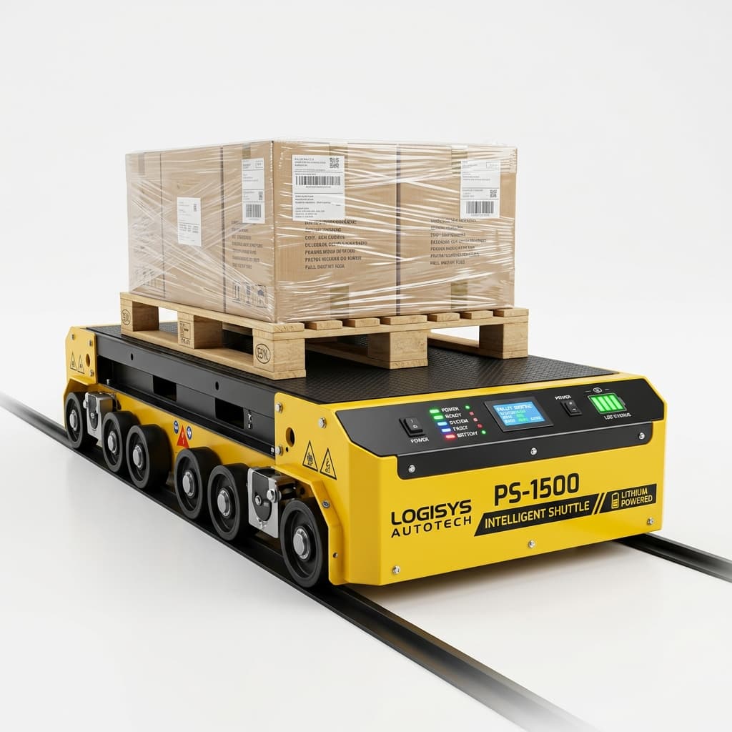 Intelligent High-Density Radio Pallet Shuttle System 1500 kg (Li-ion Fast Charging)