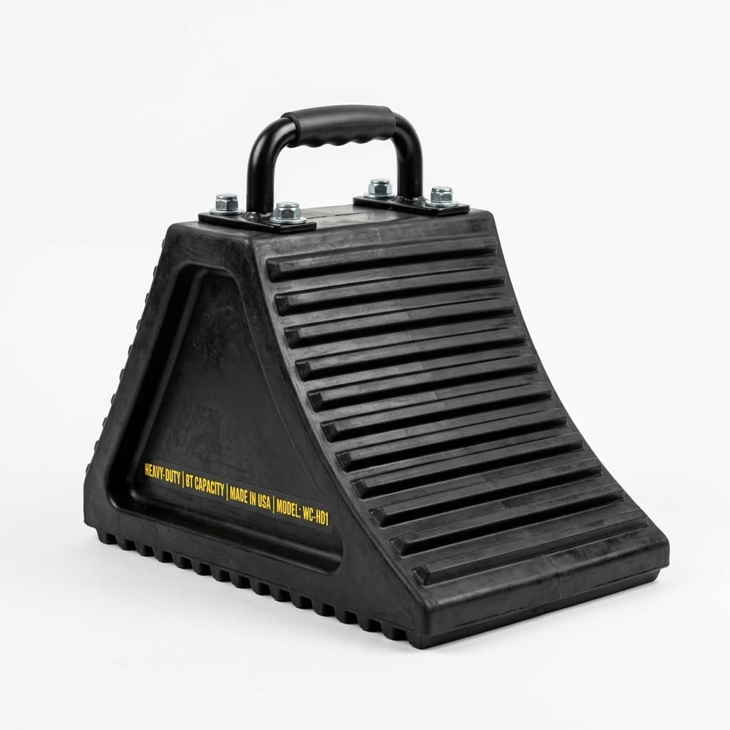 HIPPO Heavy Duty Rubber Wheel Chock Small (for Vans & Forklifts)