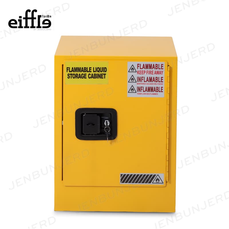 Flammable Liquids Safety Storage Cabinet 30 Gallon (Yellow - Double Door Manual)