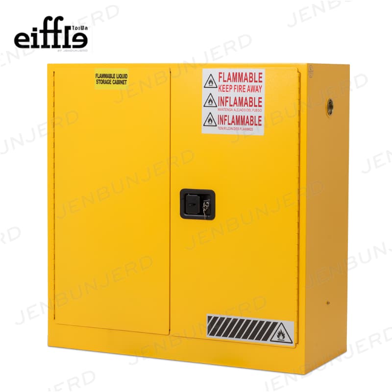 Corrosive Acid & Chemical Storage Cabinet 45 Gallon (Blue - Polyethylene Trays)
