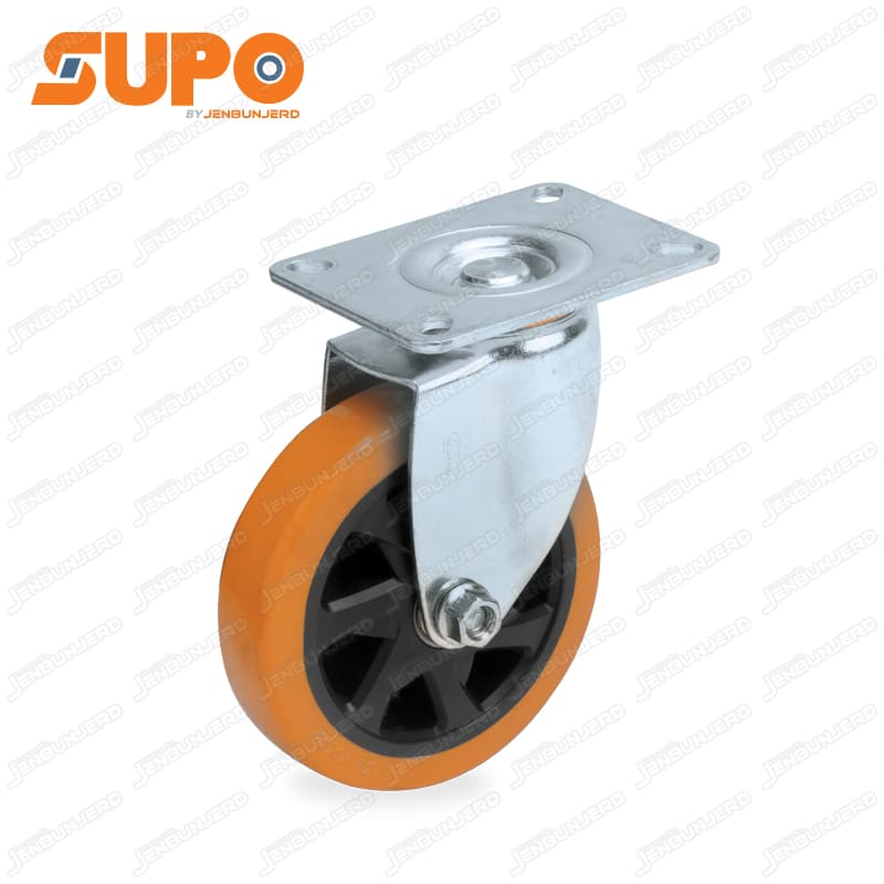 Hi-Tech Super Heavy Duty Forged Steel Swivel Caster Wheel 200mm (800 kg)