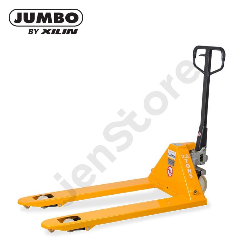 JUMBO by XILIN Premium Hand Pallet Truck 2.5 Tons with Overload Valve - Yellow Frame