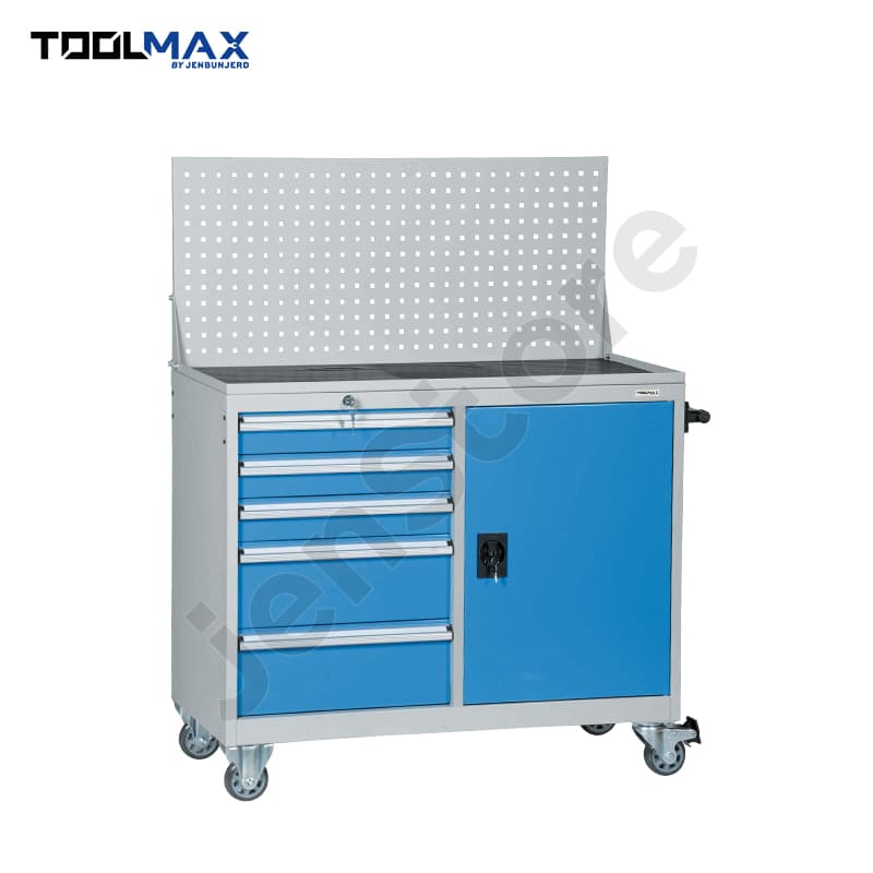 TOOLMAX 7-Drawer Roller Tool Cabinet with Side Lockable Locker Door
