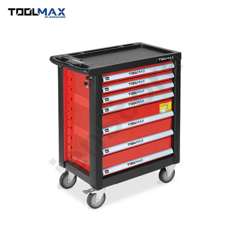 TOOLMAX Compact 4-Drawer Service Tool Trolley for Automotive Repair